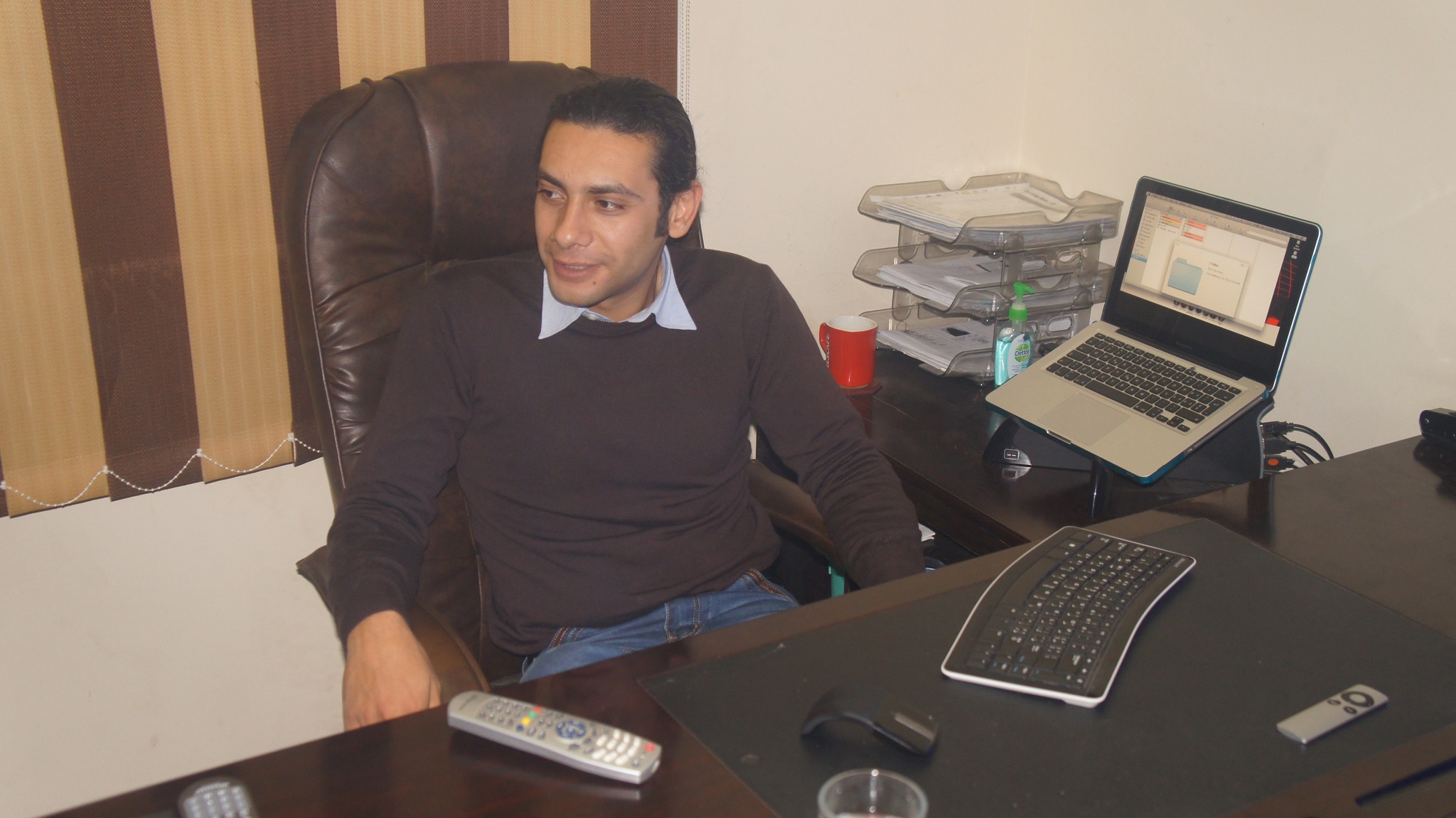 Ramy Ayoub office at the Red Sea Academy for Tourism and Entertainment Services.